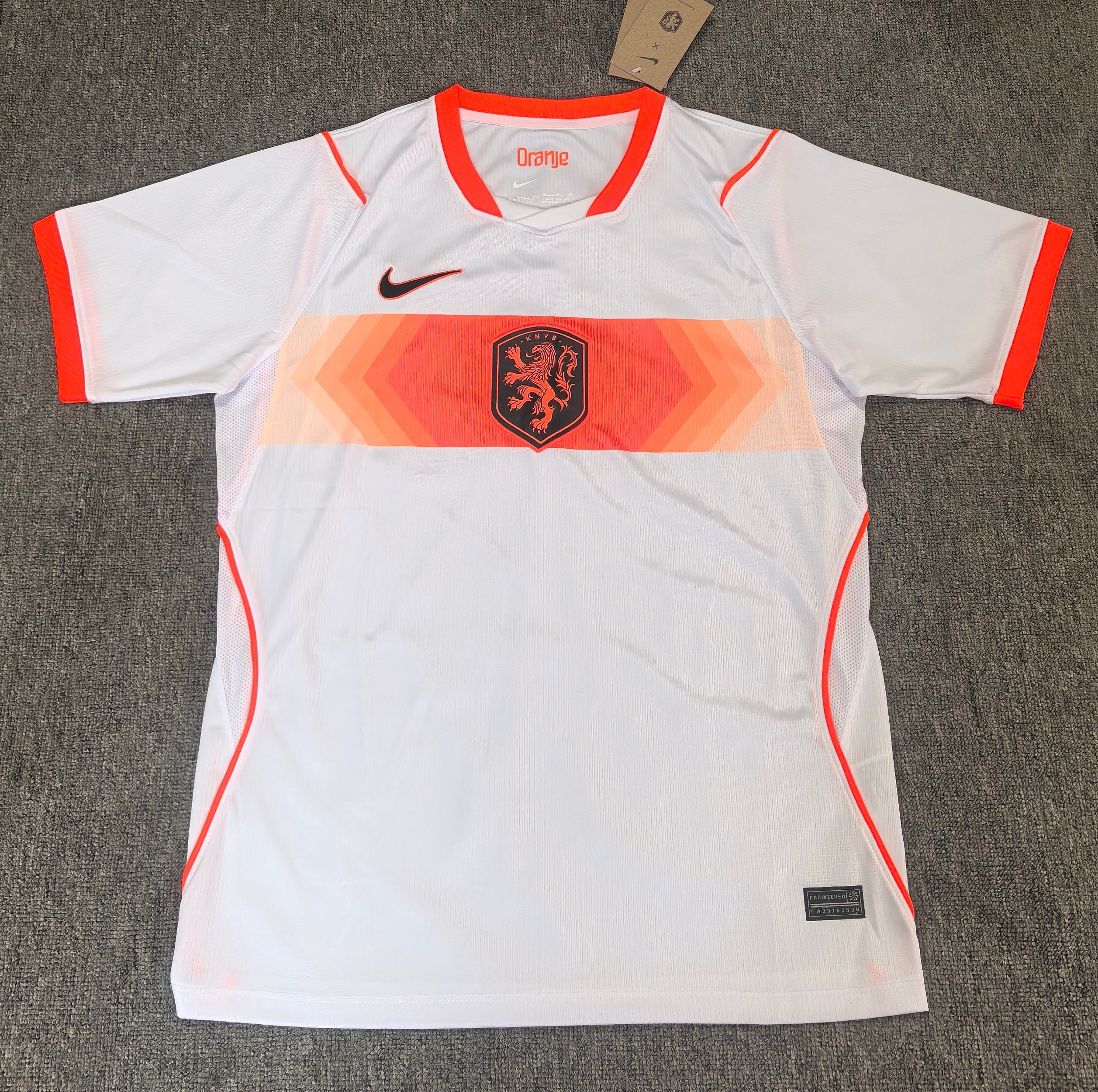 Maillot Extérieur Pays-Bas – Nike Oranje Blanc