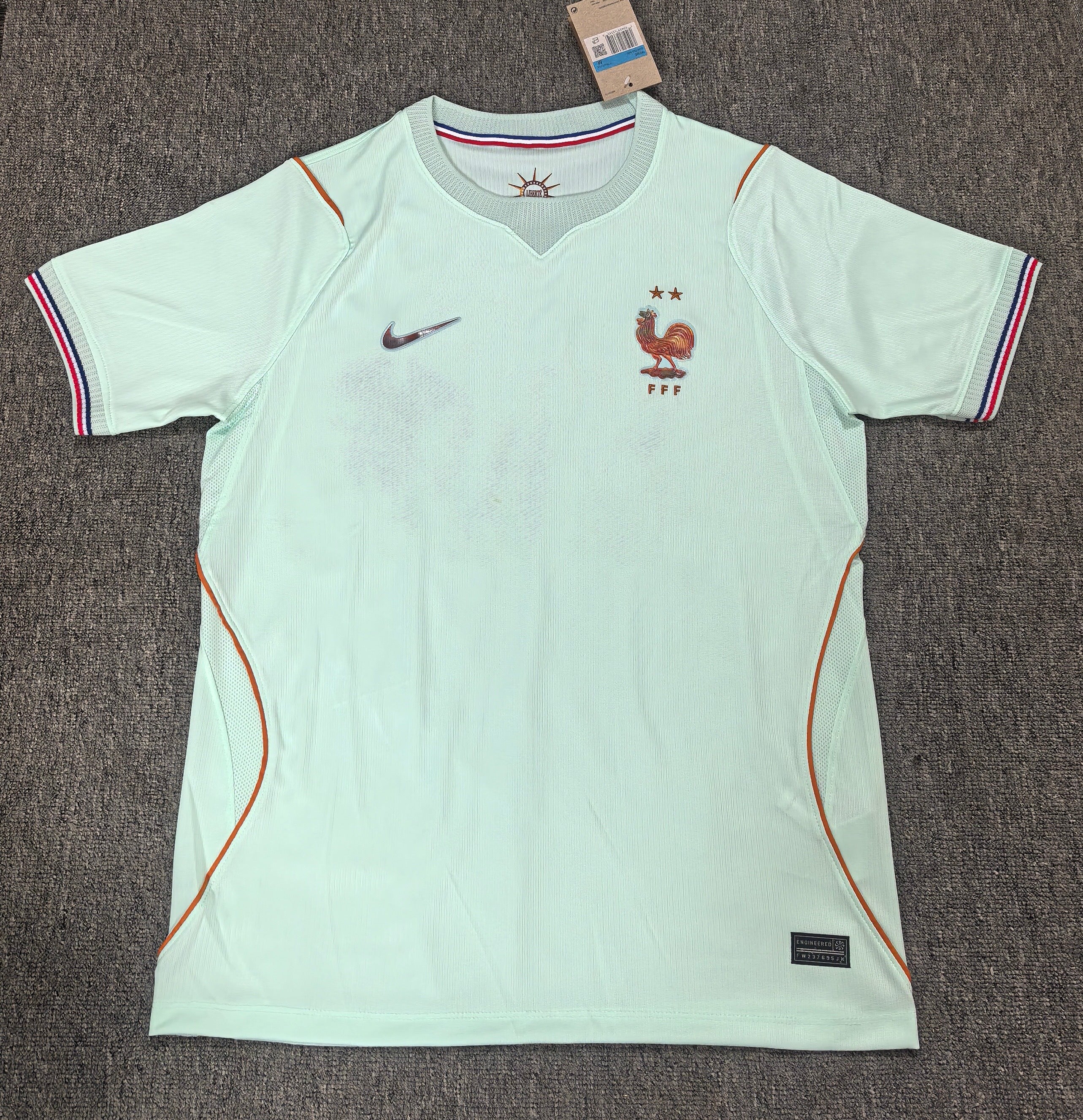 Maillot Extérieur France – Nike FFF Vert Menthe 2 Étoiles
